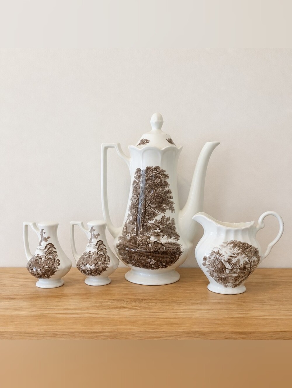 Vintage J & G Meakin “Romantic England” Ironstone Tea Set – Royal Staffordshire